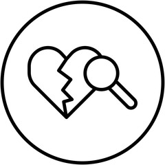 love design icon, icon with basic love design.