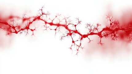 Microscopic view of neurons, exploring the complex network of neural connections in the human brain