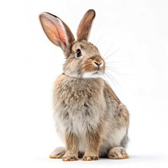 Obraz premium white rabbit isolated on white