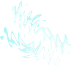 An abstract transparent psychedelic wavy spiral shape design element overlay.