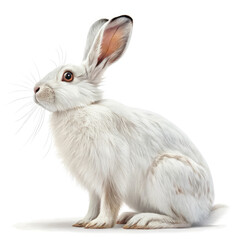 Obraz premium white rabbit isolated on white