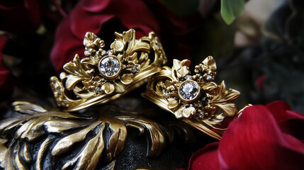 Tiny Piercing with Gold and Diamond Details