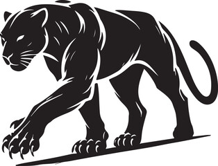 Black panther on white background © Pro designer Arnov