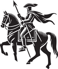 Fototapeta premium knight and horse