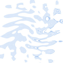 An abstract transparent psychedelic wavy vignette design element overlay.