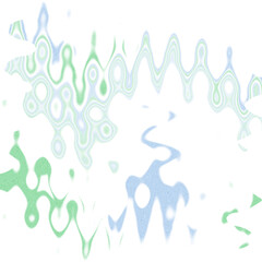 An abstract transparent psychedelic wavy vignette design element overlay.