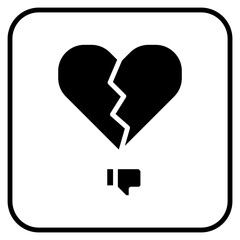 love design icon, icon with basic love design.