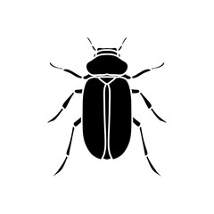 black and white insects vector illustration isolated on white background