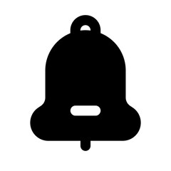 Bell Simple Glyph Icon. Single icon, glyph vector icon