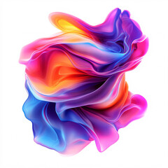 Obraz premium abstract colorful swirling liquid texture background 3d render