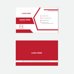modern business card design template in modern clean style.