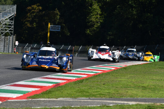 Scarperia, Italy - September 29th 2024: Oreca 07 Gibson of team IDEC SPORT drive by PINO-DE GERUS-VAN UITERT in action during 4h of Mugello.