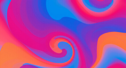 Fototapeta premium 70s, inspired psychedelic, swirls, vivid, gradients, designed, for bold, pieces,