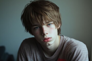 A Disheartened Teenage Boy Reflecting on Friendship and Disappointment