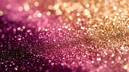 Sparkling Pink and Gold Glitter Background