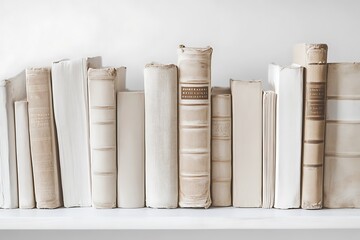 Cream Bookshelf Decor: Timeless Elegance