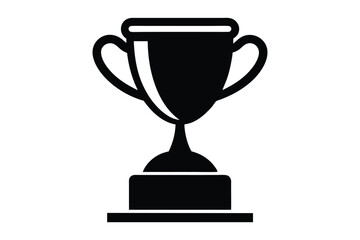 Trophy icon silhouette with Transparent Background - Versatile Clipart, Award and Achievement