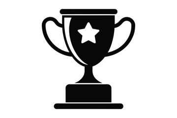 Trophy icon silhouette with Transparent Background - Versatile Clipart, Award and Achievement
