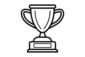 Trophy icon silhouette with Transparent Background - Versatile Clipart, Award and Achievement