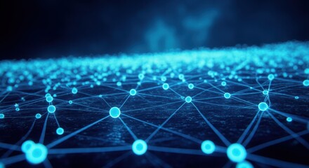 Complex Digital Network of Interconnected Nodes.