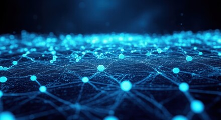 Complex Digital Network of Interconnected Nodes.