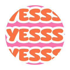 Hand-drawn lettering sticker with an inspirational quote of weekly or daily planner, note paper, to do list, stickers templates decorated inspirational quote. Flat vector