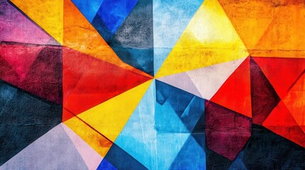 Fototapeta premium Colorful Outdoor Mural with Soft Gradients and Patterns