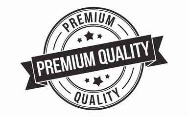 Fototapeta premium Premium Quality Stamp with Stars and Bold Text