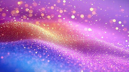 Enchanted Glitter Landscape: A Dreamy, Sparkling Abstract Background