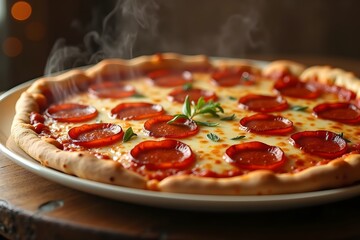 Pepperoni Pizza delicious meal italian food