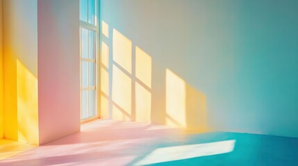 Obraz premium Light Patterns in Stylish Business Presentation Space