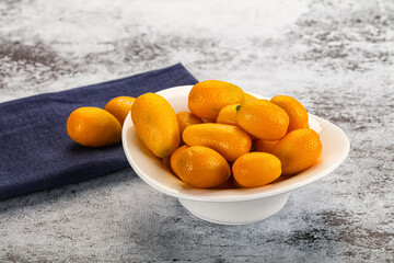 Sweet juicy tropical fruit kumquat
