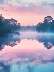 Obraz premium Majestic Sunset Lake