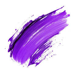 Hand painted stroke of paint brush isolated on transparent background. PNG with transparent background 
