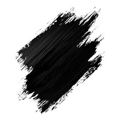 Hand painted stroke of paint brush isolated on transparent background. PNG with transparent background 