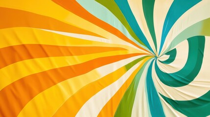 Vibrant Beach Umbrella Patterns in Nature