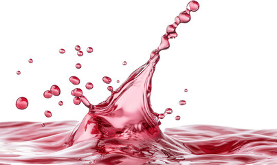 red water splash, wine,  isolated, transparent, png, backgournd, cutout