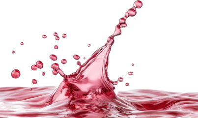 red water splash, wine,  isolated, transparent, png, backgournd, cutout