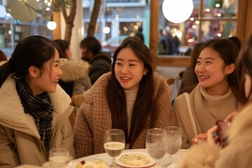 Male Friends Enjoying a Night Out at a Lively Bar, Toasting to Camaraderie with Beer Glasses Raised
