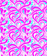 ロマンチックなシームレスパターン, バレンタインデー用, ギフトラッピング, デジタルアート, ウェディングデザイン, カード作成, ファッションプリント, 壁紙デザイン, 装飾アイテム, パーティーデコレーション, テキスタイルパターン.







