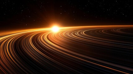 Obraz premium Dynamic Space Imagery of a Distant Star System