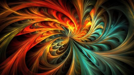 Ethereal Abstract Elements in a Fantastical Realm