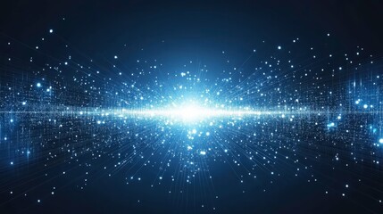 Obraz premium Futuristic Circuitry Design in 3D Bright Light