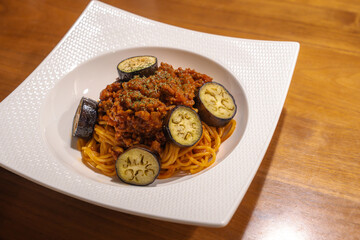 ナスのボロネーゼ