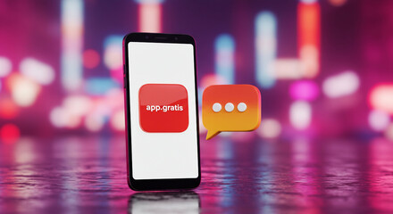 Mobile App Communication - Modern Messaging Design