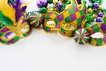 Mardi Gras Masks and Beads