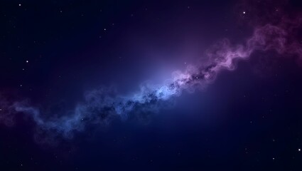 Fototapeta premium Deep cosmic gradient with plum purple, midnight blue, star-like specks, and nebulous swirls for space-themed designs