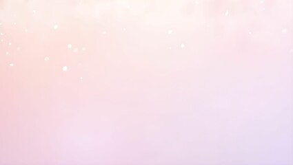 Obraz premium Serene pastel gradient from blush pink to lavender with dreamy mist clouds and delicate sparkle overlay