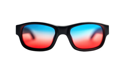 Fototapeta premium 3D goggles movie glasses on transparent background