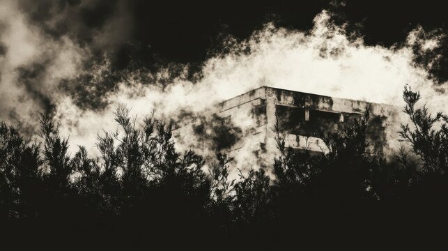Urban Landscape with Dramatic Lighting and Texture